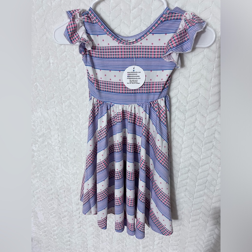 Multicolor hermoso vestido para niña casual size 3/4